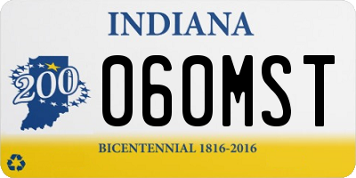 IN license plate 060MST