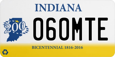 IN license plate 060MTE