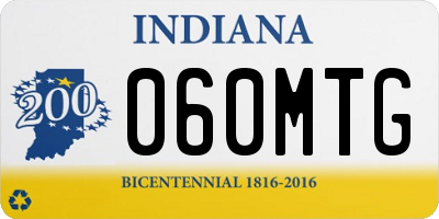 IN license plate 060MTG
