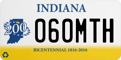 IN license plate 060MTH