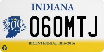 IN license plate 060MTJ