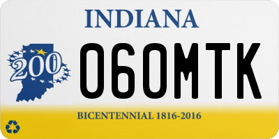 IN license plate 060MTK