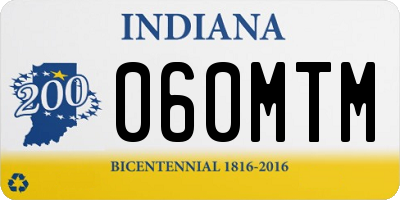IN license plate 060MTM