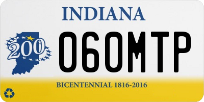 IN license plate 060MTP
