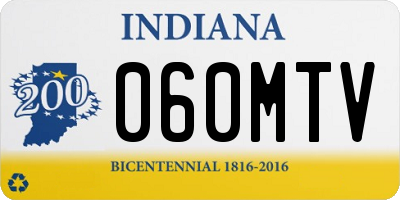 IN license plate 060MTV