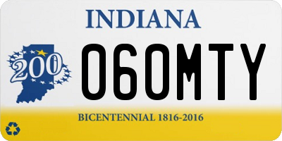 IN license plate 060MTY