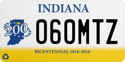 IN license plate 060MTZ