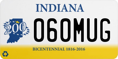 IN license plate 060MUG