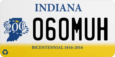 IN license plate 060MUH