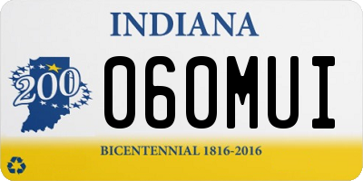 IN license plate 060MUI