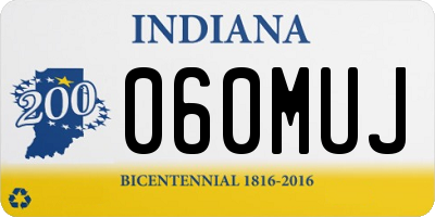 IN license plate 060MUJ
