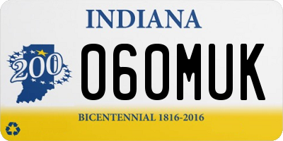 IN license plate 060MUK