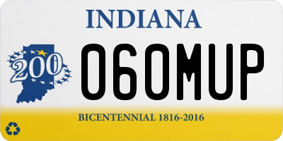 IN license plate 060MUP