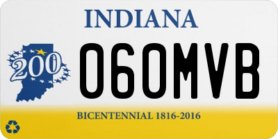 IN license plate 060MVB