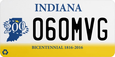 IN license plate 060MVG