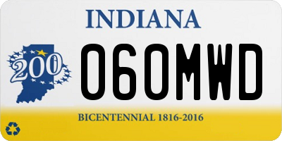 IN license plate 060MWD