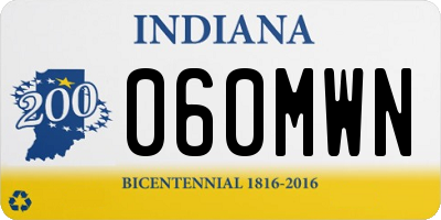 IN license plate 060MWN