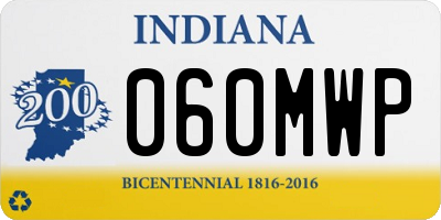 IN license plate 060MWP