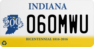 IN license plate 060MWU