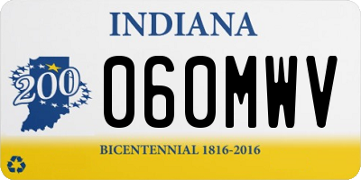 IN license plate 060MWV