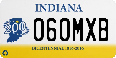 IN license plate 060MXB
