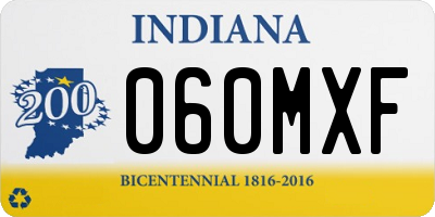 IN license plate 060MXF