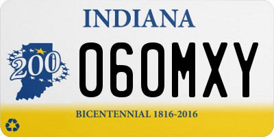 IN license plate 060MXY