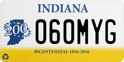 IN license plate 060MYG