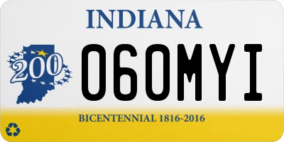 IN license plate 060MYI