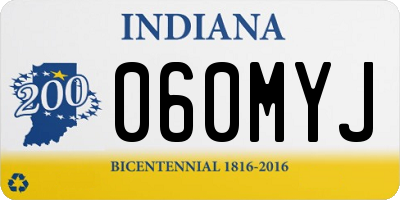 IN license plate 060MYJ