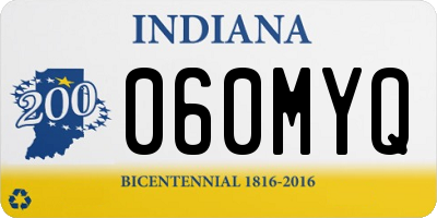 IN license plate 060MYQ