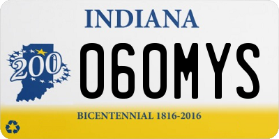 IN license plate 060MYS