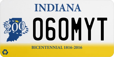 IN license plate 060MYT