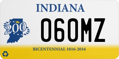 IN license plate 060MZ