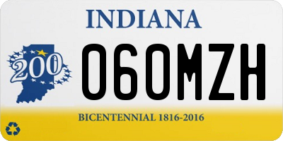 IN license plate 060MZH