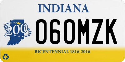 IN license plate 060MZK