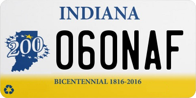IN license plate 060NAF