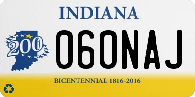 IN license plate 060NAJ