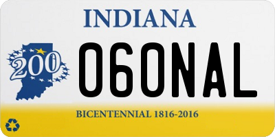 IN license plate 060NAL