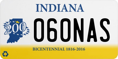 IN license plate 060NAS