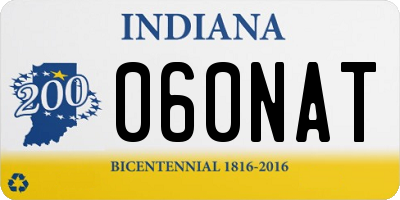 IN license plate 060NAT