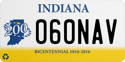 IN license plate 060NAV