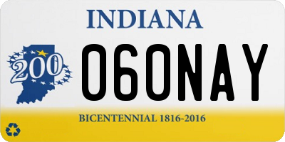 IN license plate 060NAY