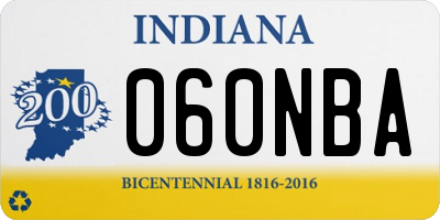 IN license plate 060NBA