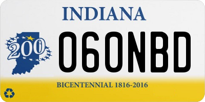 IN license plate 060NBD