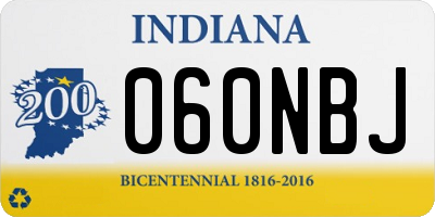 IN license plate 060NBJ