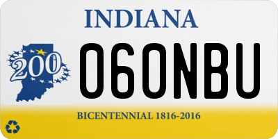 IN license plate 060NBU