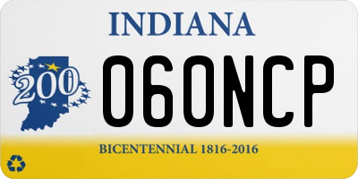 IN license plate 060NCP