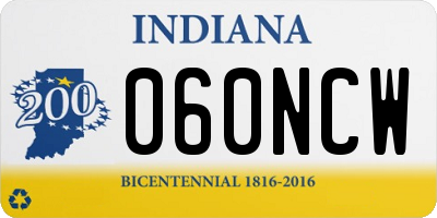 IN license plate 060NCW