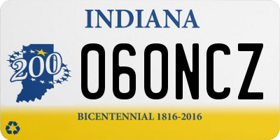 IN license plate 060NCZ